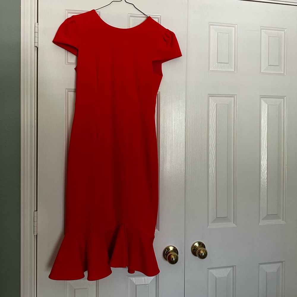 Coral/red Sage Collective women’s midi dress